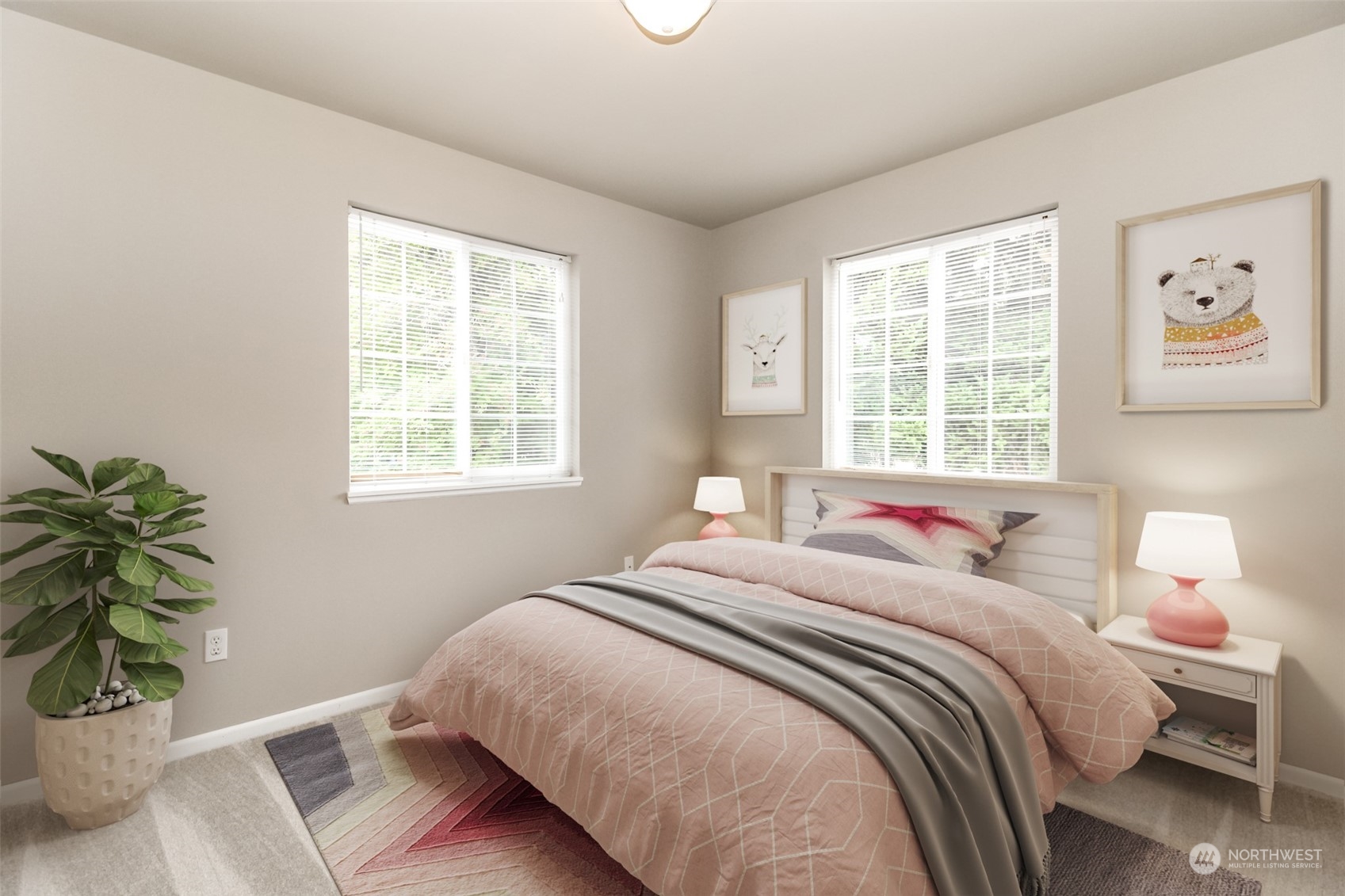 2401 Northeast 27th Street Renton, WA 98056 - Photo 15 of 24 a bedroom with a bed and a window