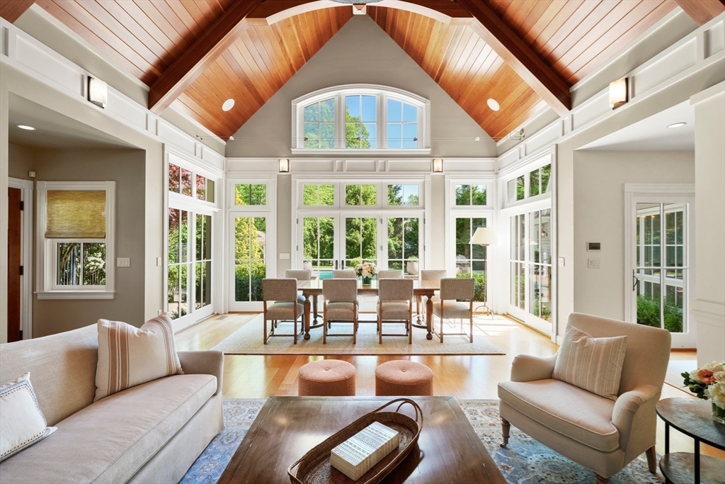70 Old Farm Road Wellesley, MA 02481 - Photo 13 of 38 a living room with furniture and a large window