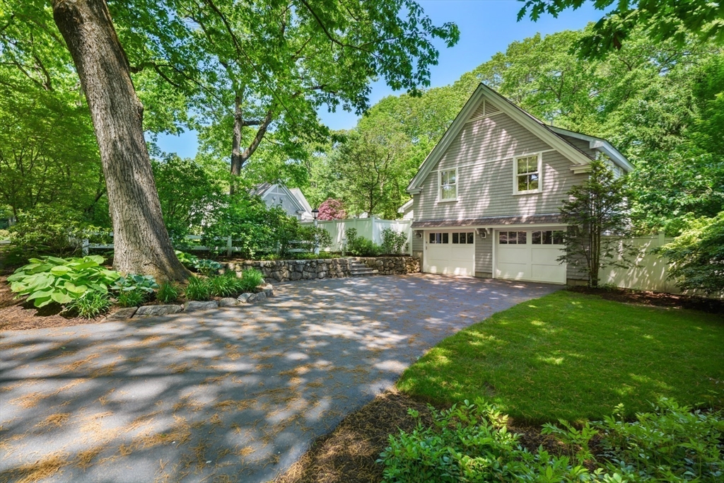 70 Old Farm Road Wellesley, MA 02481 - Photo 33 of 38 a view of a house with backyard and garden