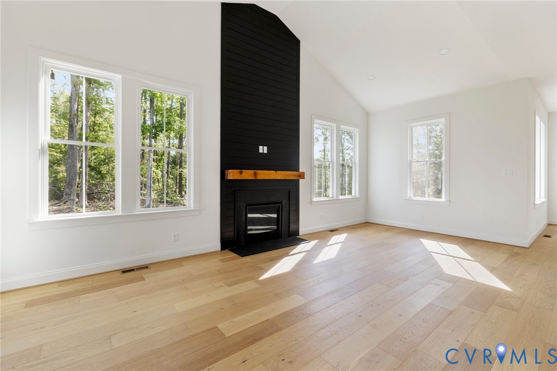 4624 Lake Summer Loop Moseley, VA 23120 - Photo 17 of 36 a view of an empty room with a window and fireplace