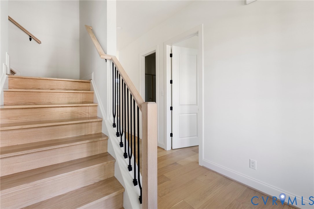 4624 Lake Summer Loop Moseley, VA 23120 - Photo 4 of 36 a view of staircase with white walls and white walls