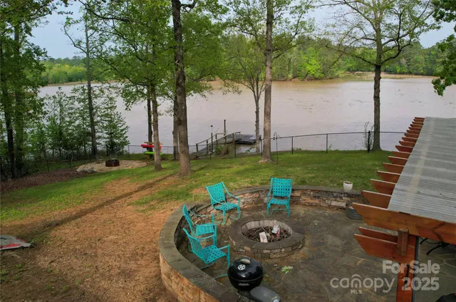 a view of a wooden bridge