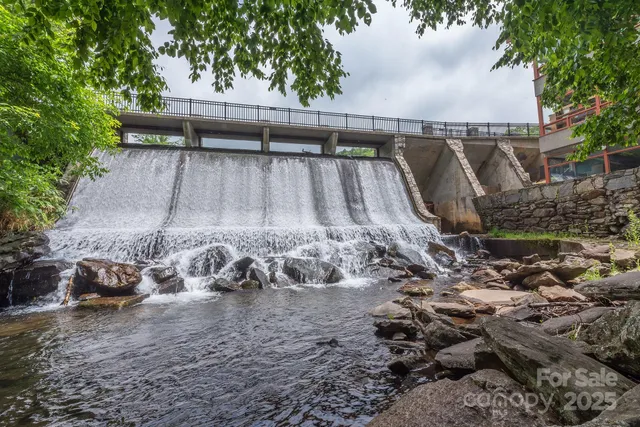 a view of a street from a balcony