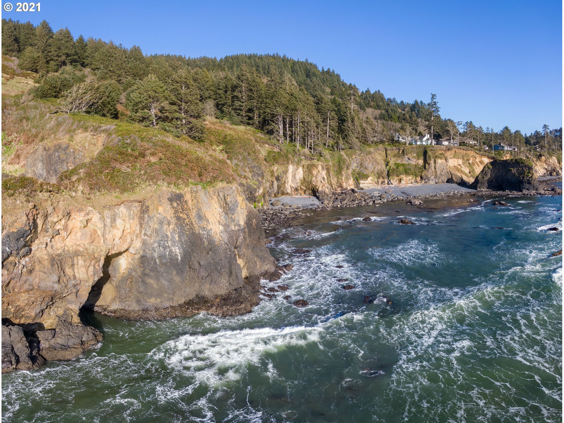 Otter Crest Loop, Unit 401 Depoe Bay, OR 97341 - Photo 6 of 7 a view of a yard with a tree