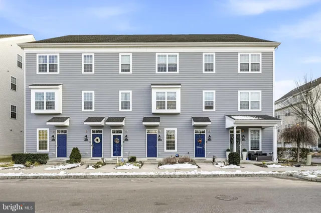 a front view of a building with street