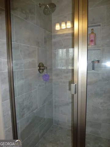 a bathroom with a toilet