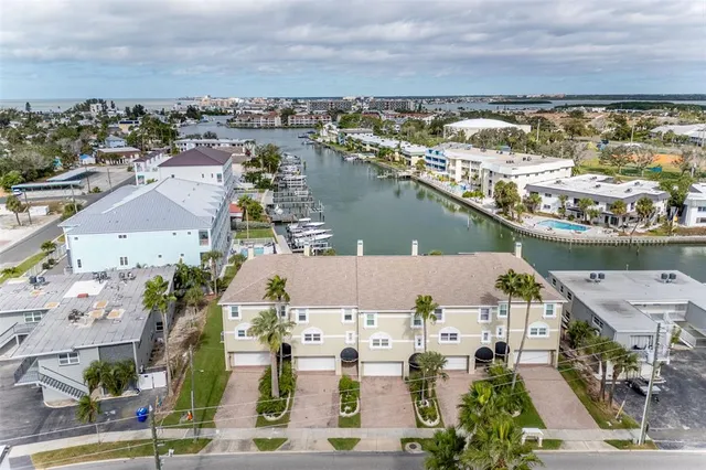 an aerial view of residential building with outdoor space