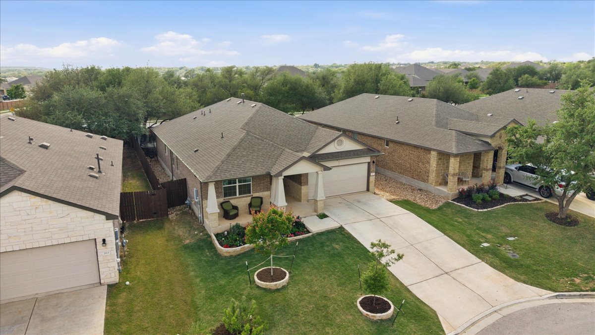 2117 Centerline Lane Georgetown, TX 78628 - Photo 3 of 31 an aerial view of a house with yard