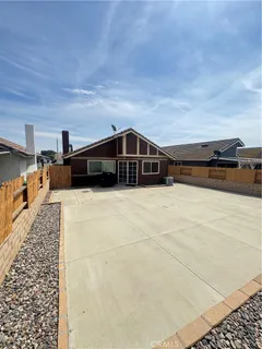 a backyard of a house