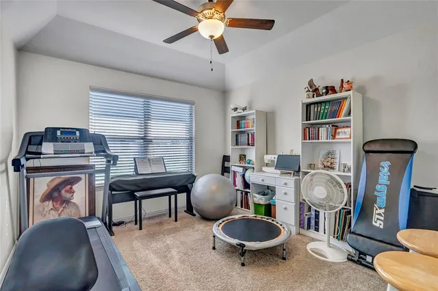 a room with furniture and a window