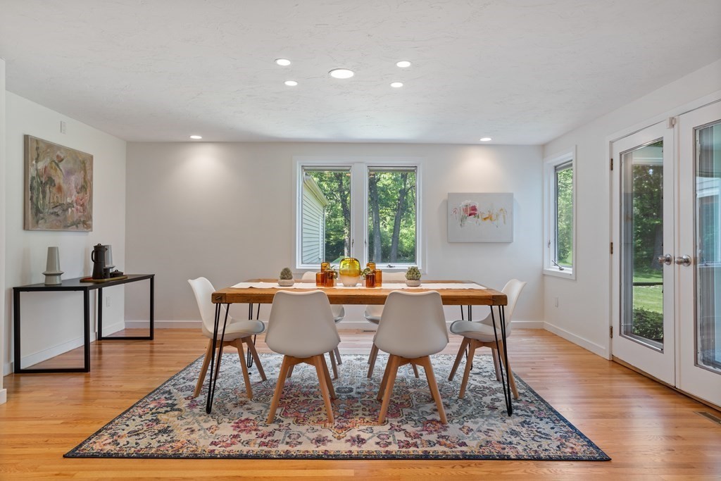 11 Farrar Road Lincoln, MA 01773 - Photo 16 of 37 a view of a dining room with furniture window and wooden floor