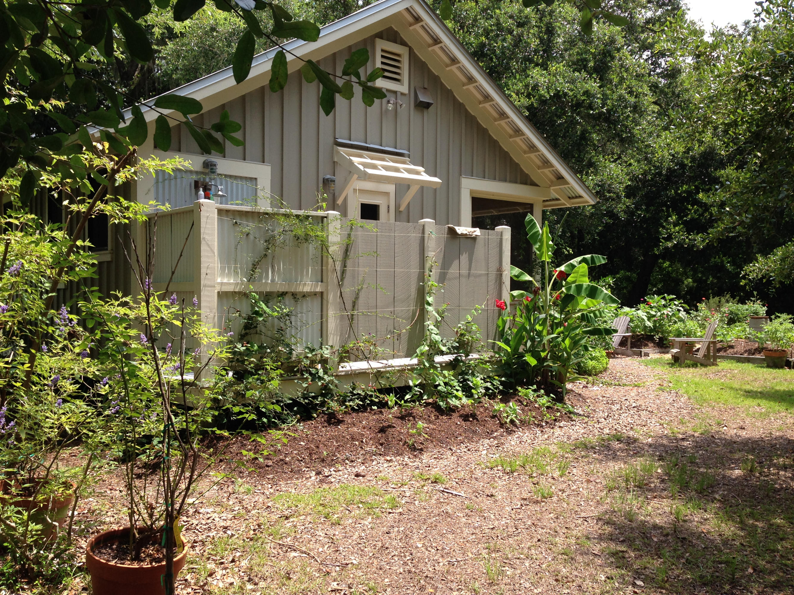 119 School Road Santa Rosa Beach, FL 32459 - Photo 2 of 22 Rear with outdoor shower
