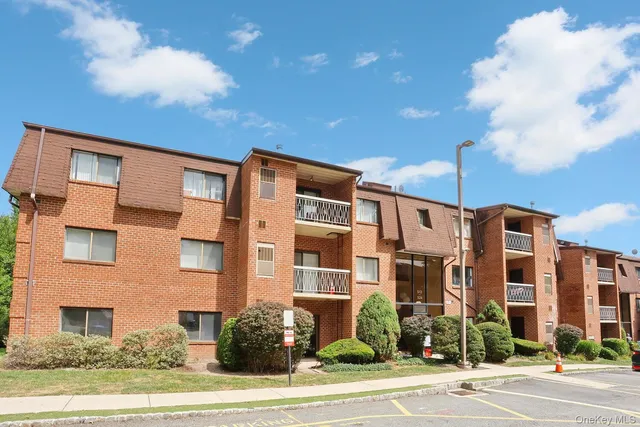 a front view of a building