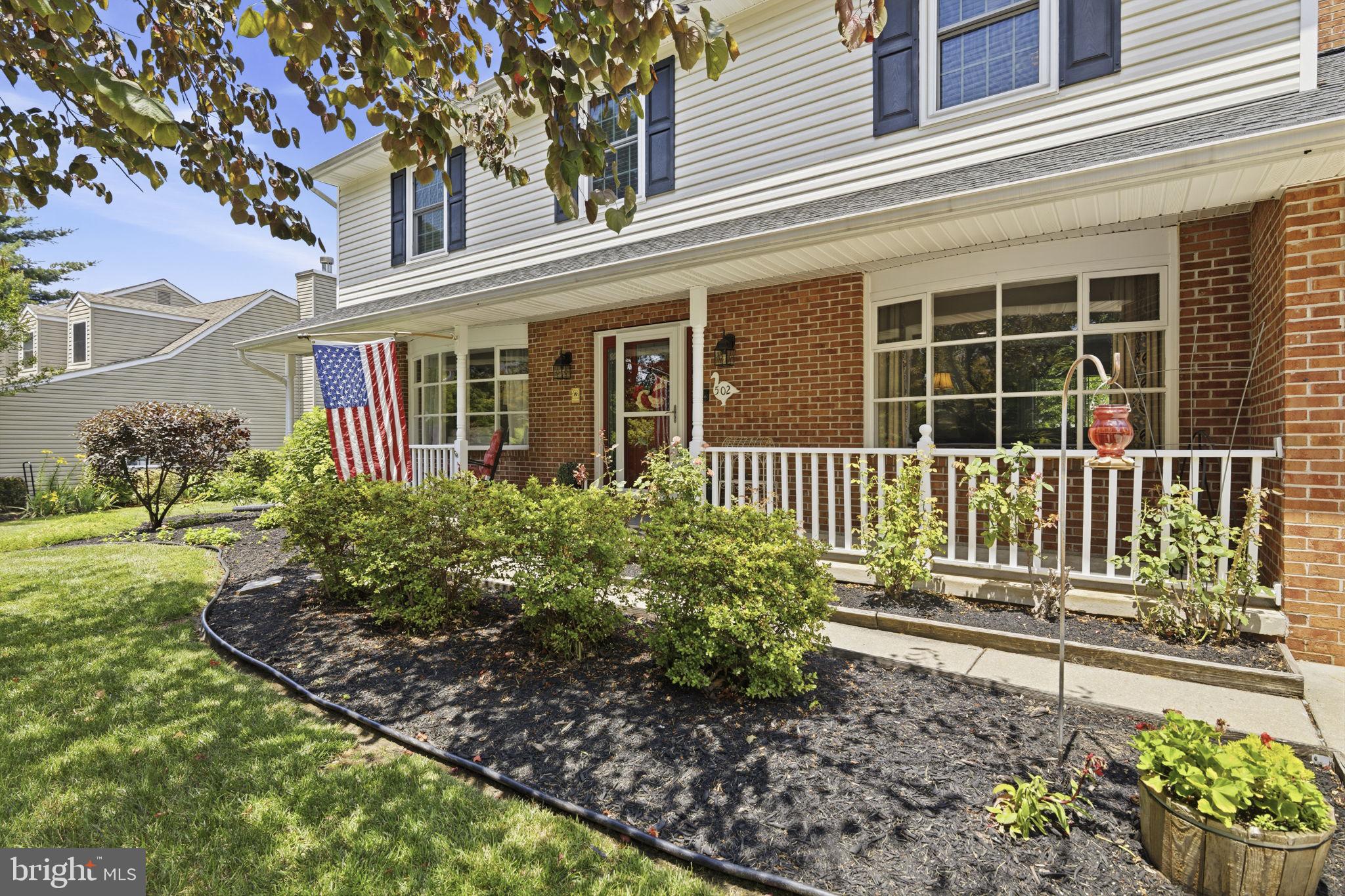 502 North Shamrock Road Bel Air, MD 21014 - Photo 5 of 46 Covered porch & beautiful landscaping