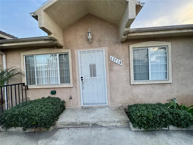 a front view of a house