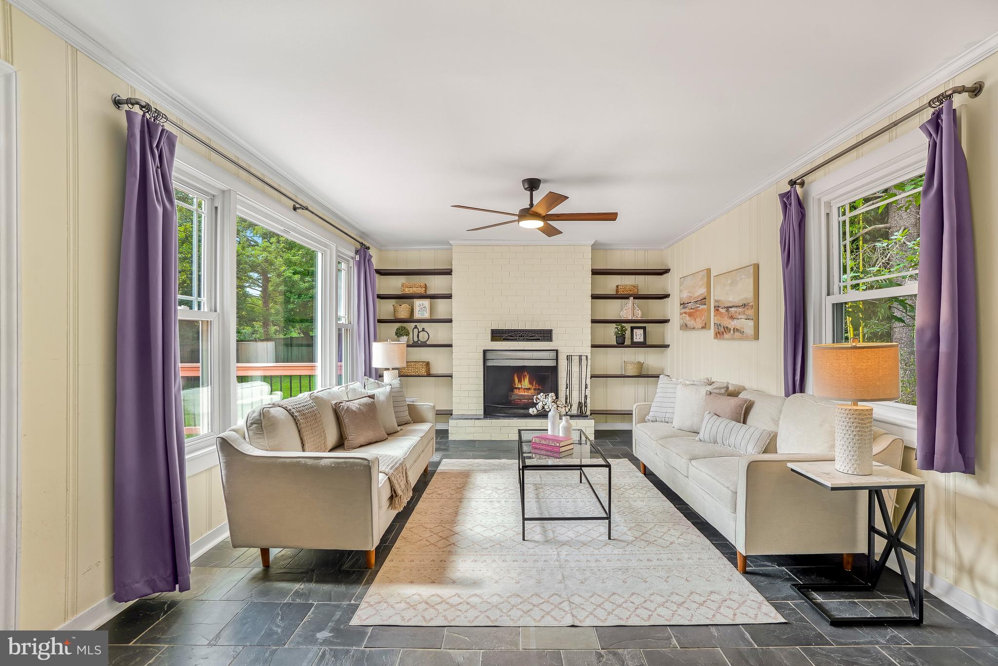 15400 Layhill Road Silver Spring, MD 20906 - Photo 20 of 45 wood burning fireplace,built-ins, ceiling fan