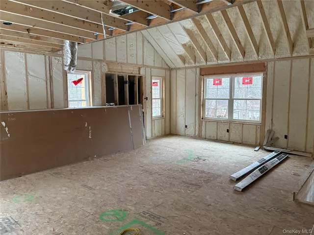 a view of a furniture in an empty room