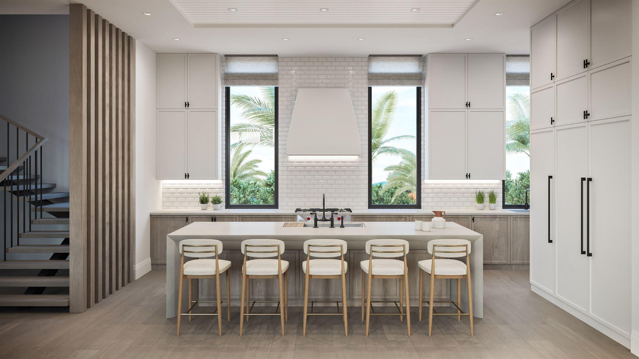 325 Grove Place Delray Beach, FL 33444 - Photo 24 of 39 a kitchen with stainless steel appliances granite countertop a table and chairs in it