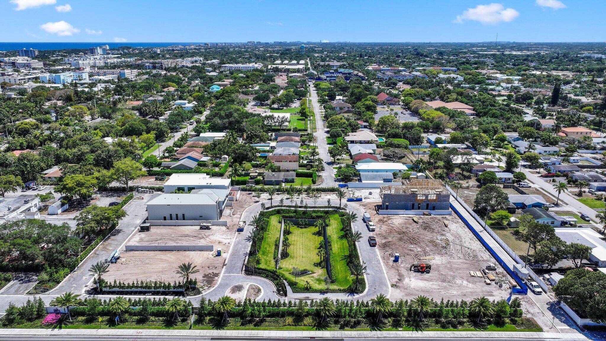 325 Grove Place Delray Beach, FL 33444 - Photo 32 of 39 an aerial view of residential houses with outdoor space and street view