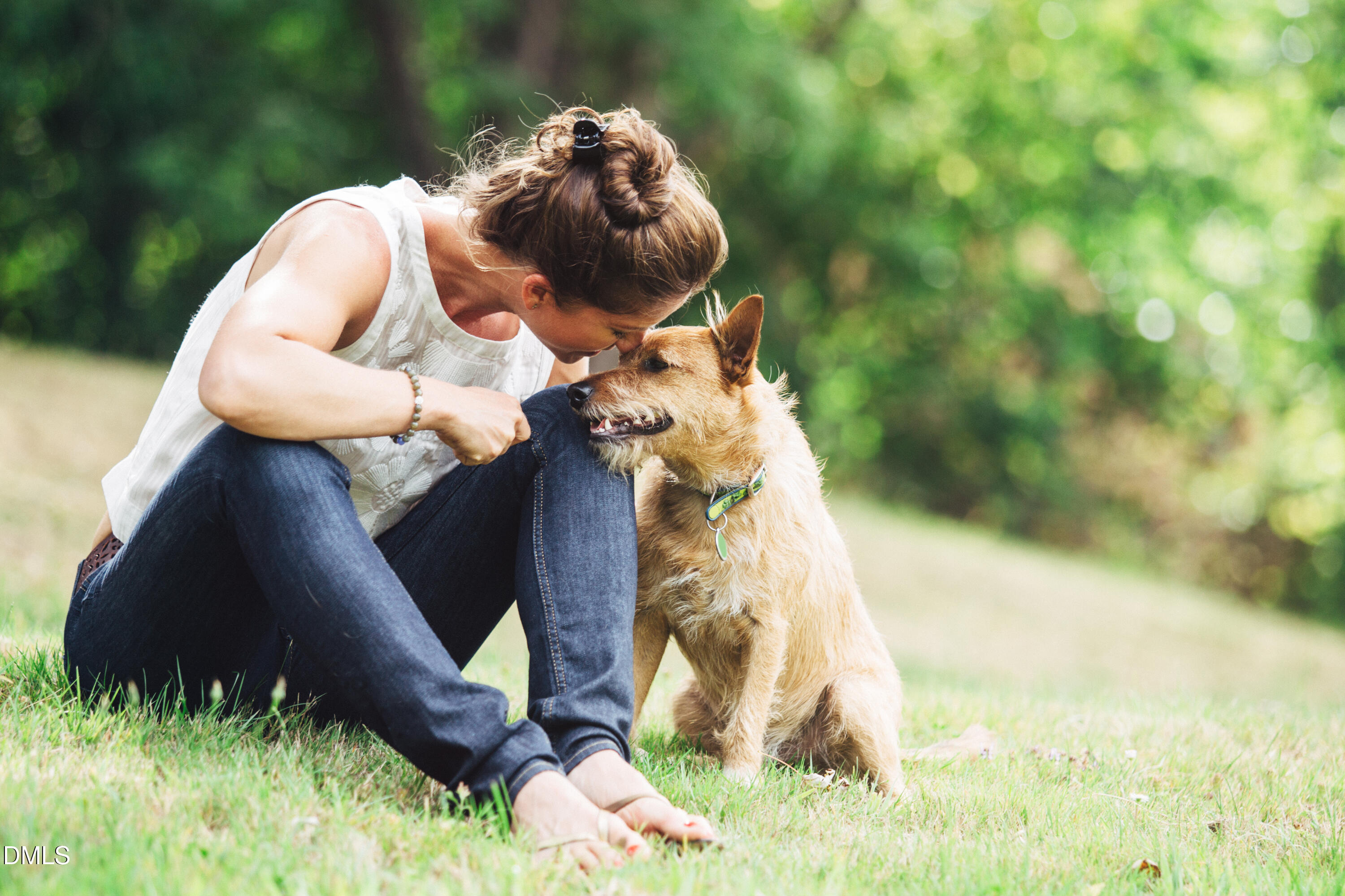 620 Hedrick Ridge Road, Unit 308 Cary, NC 27519 - Photo 40 of 40 Woman and Dog Outside_Woman and Dog Outs