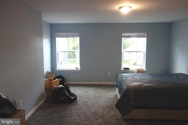 a view of backyard of a house