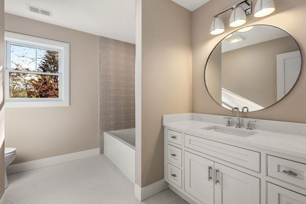 21 Beechnut Road Westwood, MA 02090 - Photo 30 of 41 a bathroom with a sink and a mirror