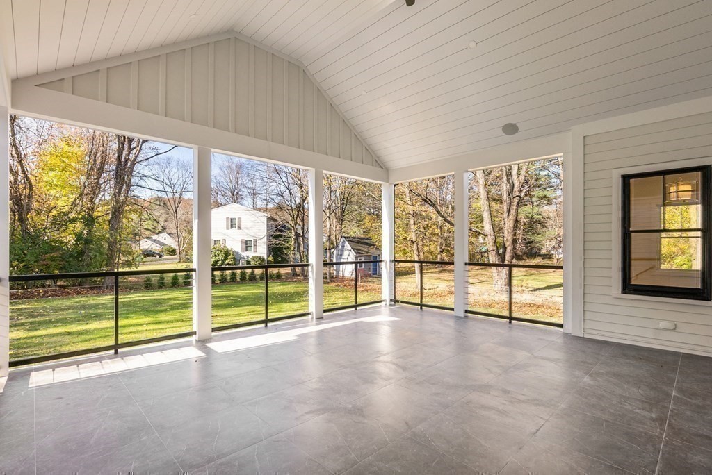 21 Beechnut Road Westwood, MA 02090 - Photo 34 of 41 an empty room with sliding glass door and mountain view