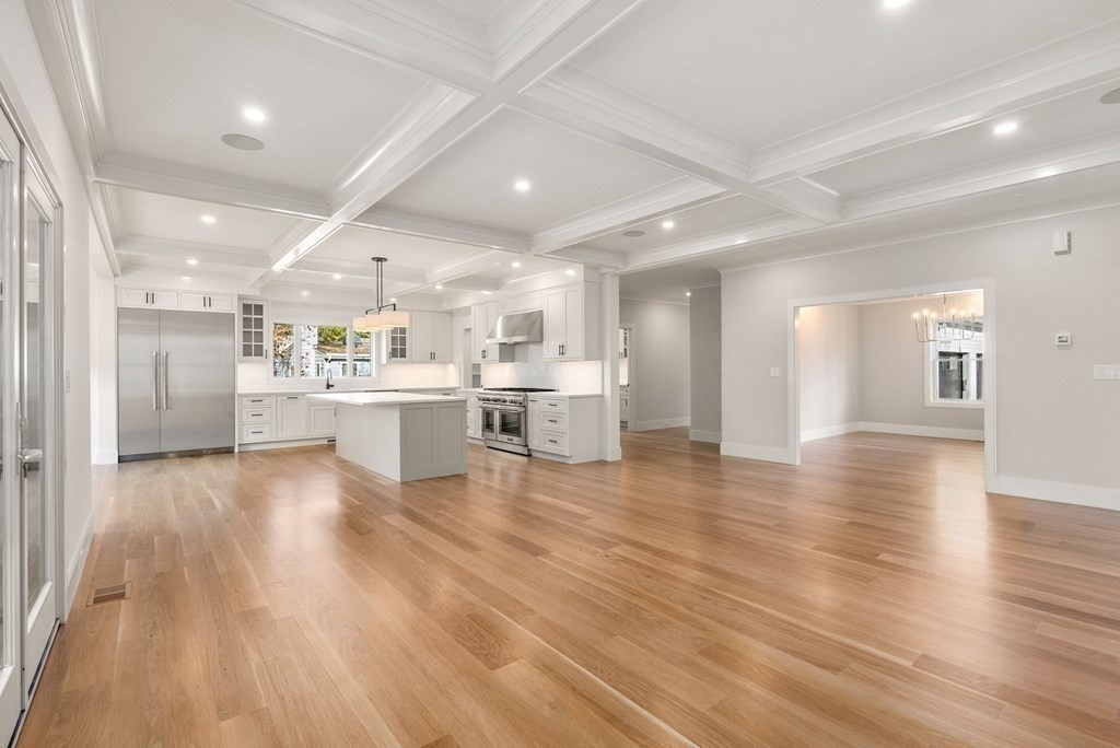 21 Beechnut Road Westwood, MA 02090 - Photo 6 of 41 a living room with stainless steel appliances kitchen island lots of wooden furniture