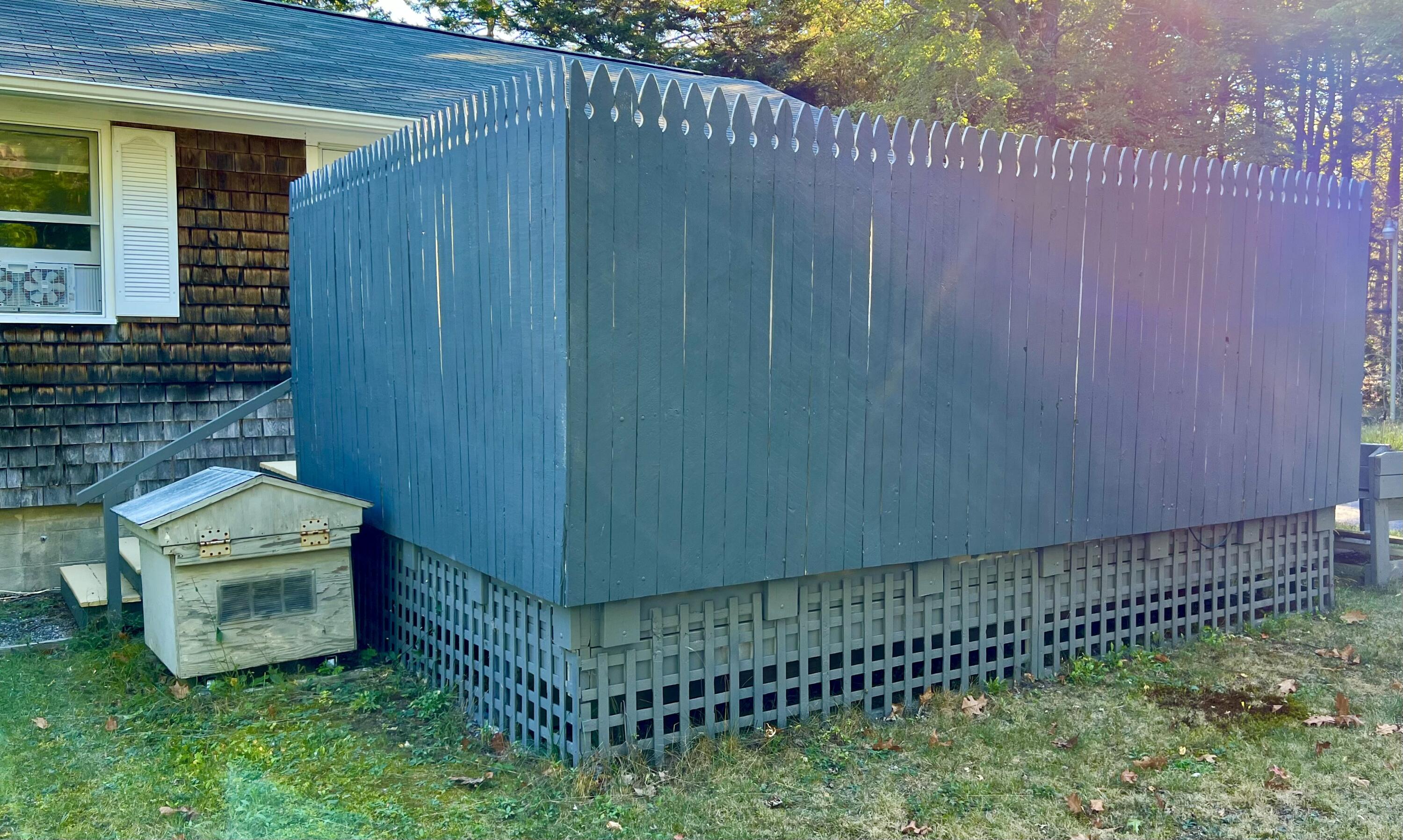 17 Freeman Ridge Road Southwest Harbor, ME 04679 - Photo 9 of 58 Privacy fence for hot tub