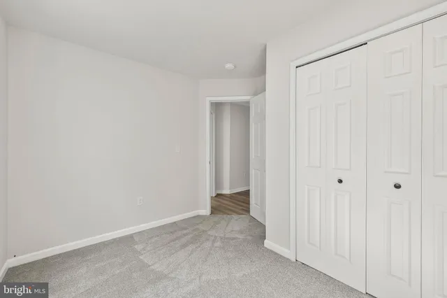 a view of an empty room