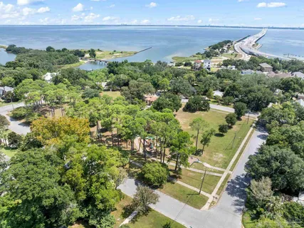 a view of a yard with an outdoor space