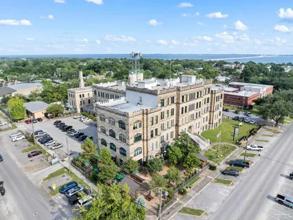 a view of a city with tall buildings