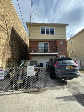 a car parked in front of a building