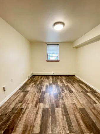 wooden floor in a room
