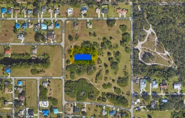 an aerial view of a building