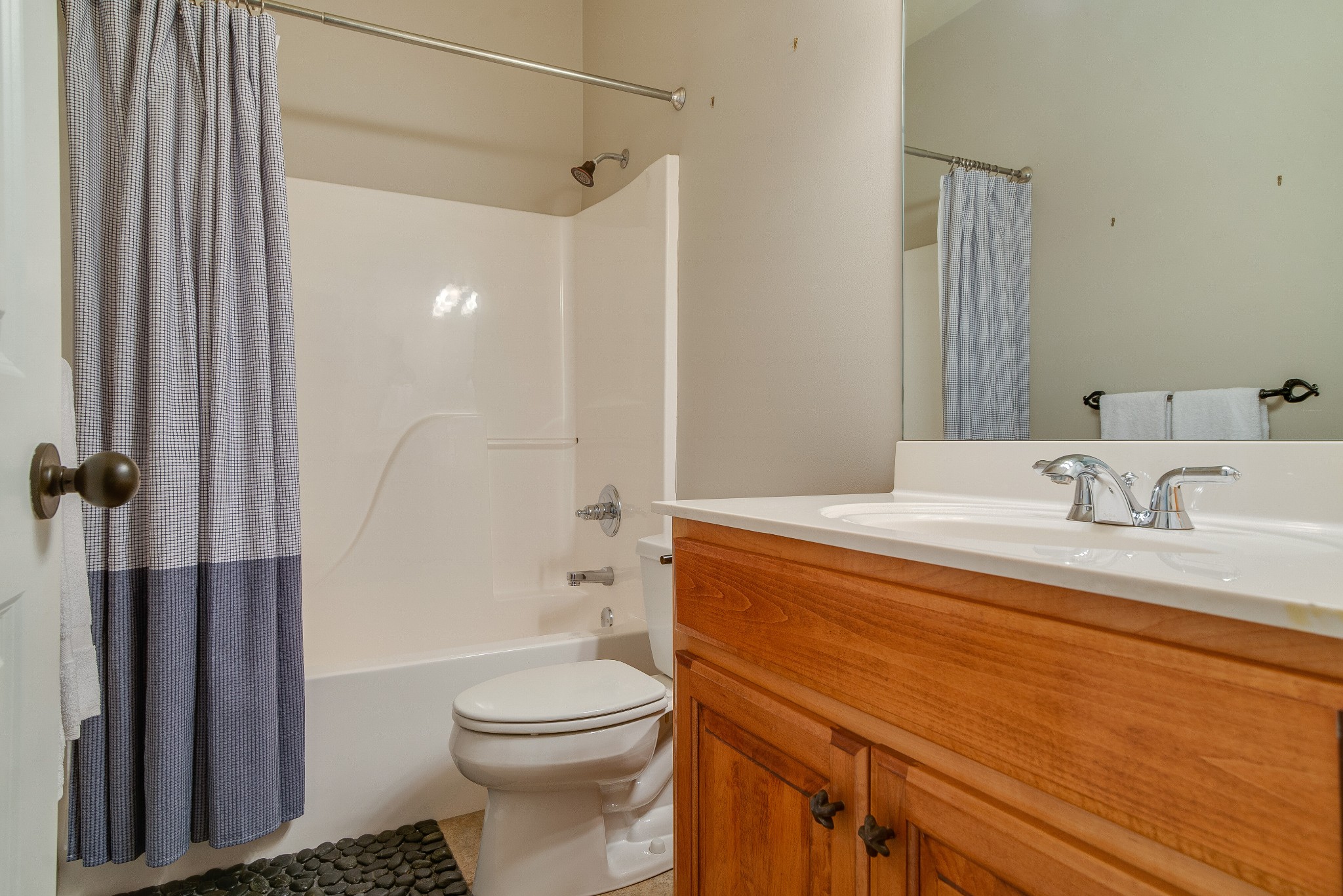 809 Aldwych Circle Franklin, TN 37069 - Photo 37 of 44 a bathroom with a granite countertop sink toilet and shower