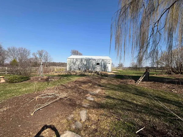a backyard of a house