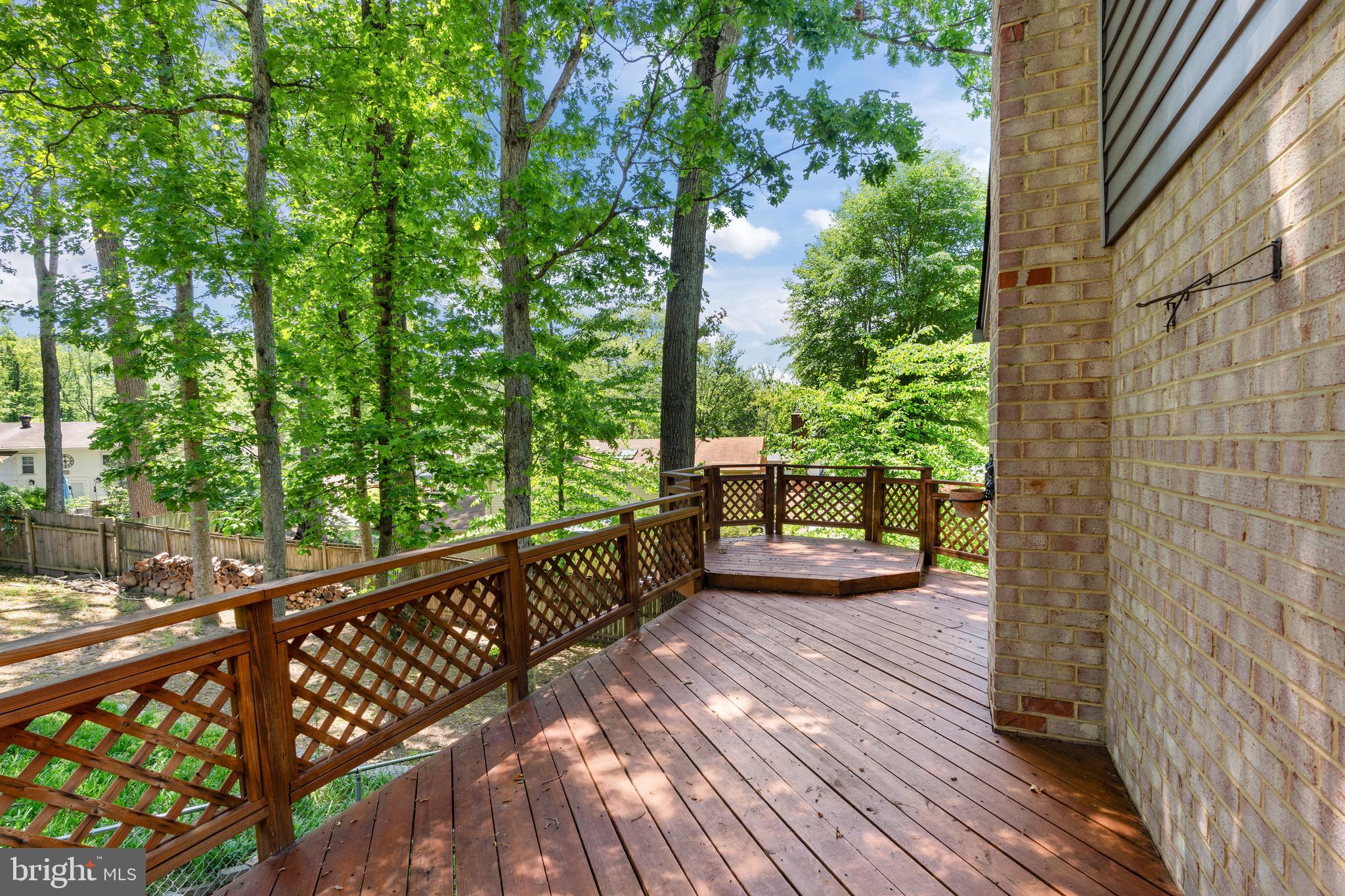 6604 Grey Fox Drive Springfield, VA 22152 - Photo 40 of 46 a view of a balcony with wooden floor