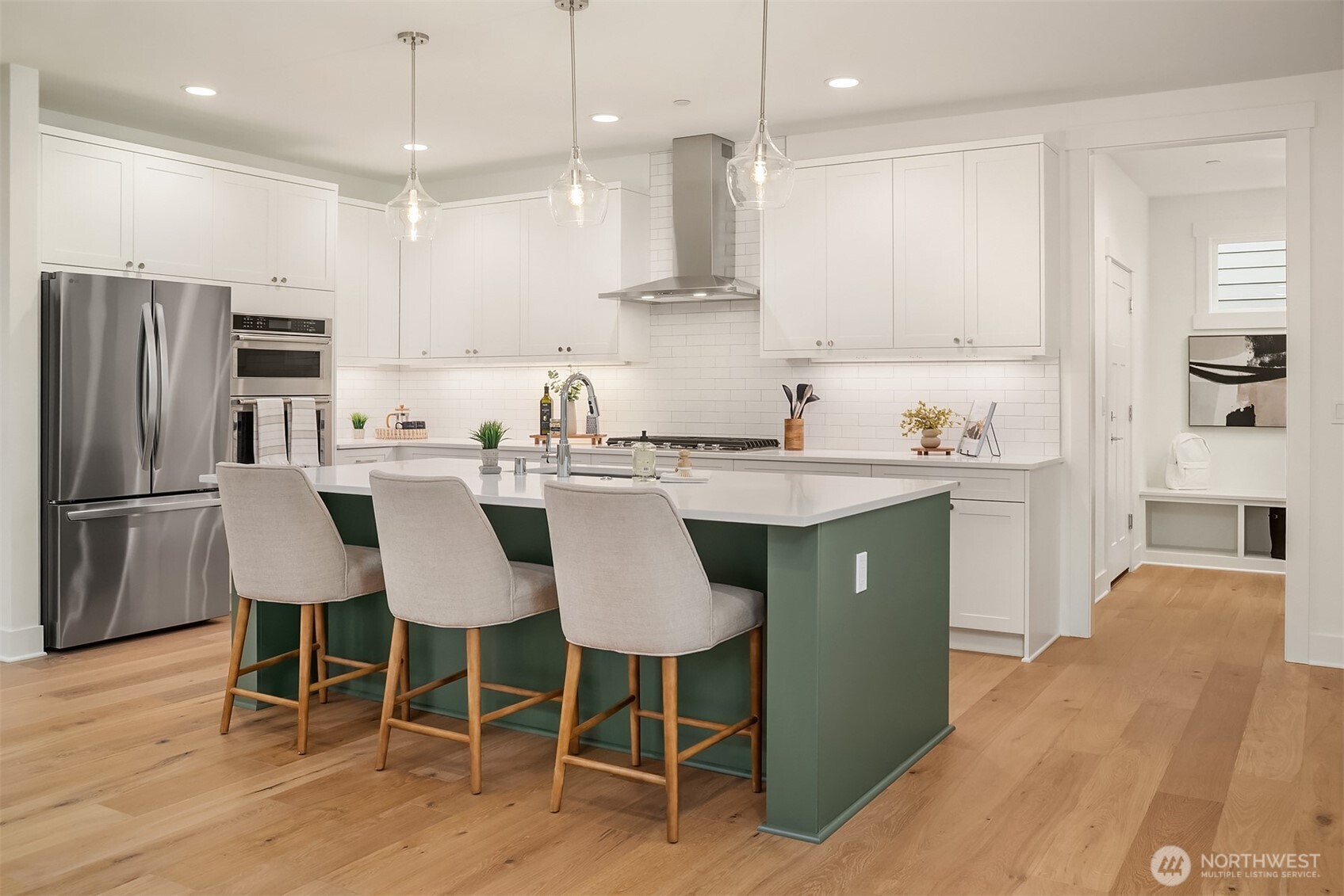 22212 98th Avenue West Edmonds, WA 98020 - Photo 13 of 39 a large kitchen with a table and chairs