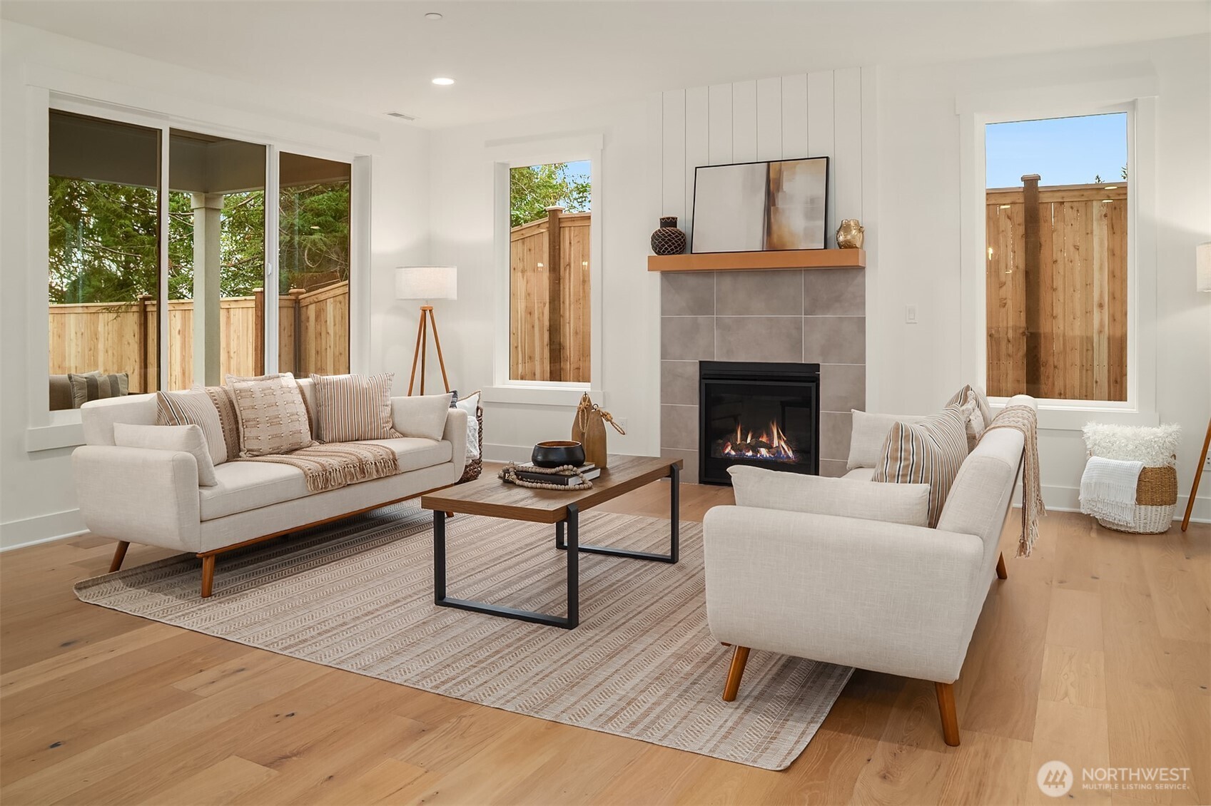 22212 98th Avenue West Edmonds, WA 98020 - Photo 5 of 39 a living room with furniture and a fireplace