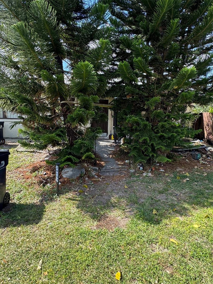 14266 Southwest 283rd Street Homestead, FL 33033 - Photo 5 of 13 a backyard of a house with lots of green space