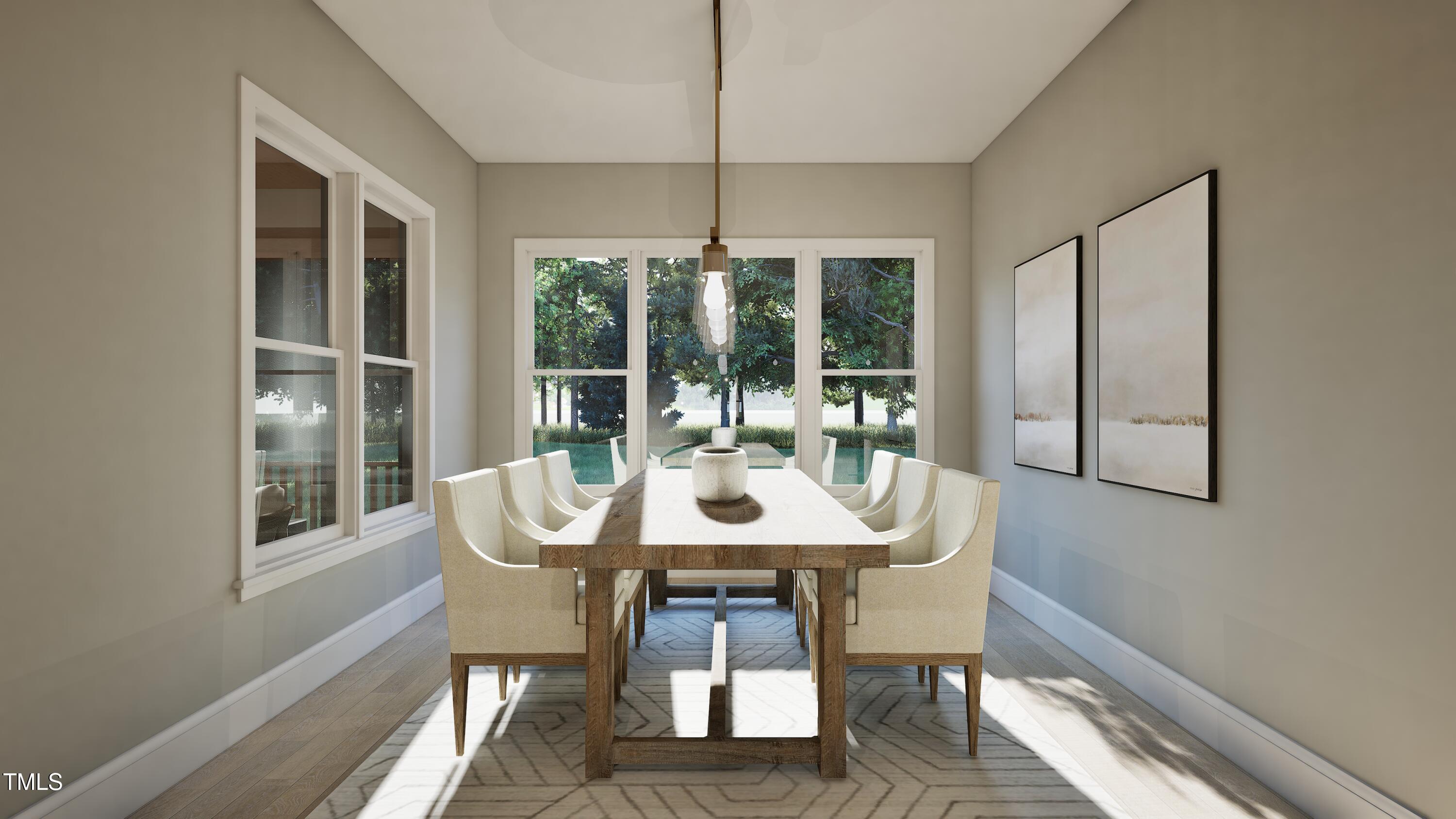 7609 Thompson Mill Road Wake Forest, NC 27587 - Photo 3 of 13 a dining room with furniture and window
