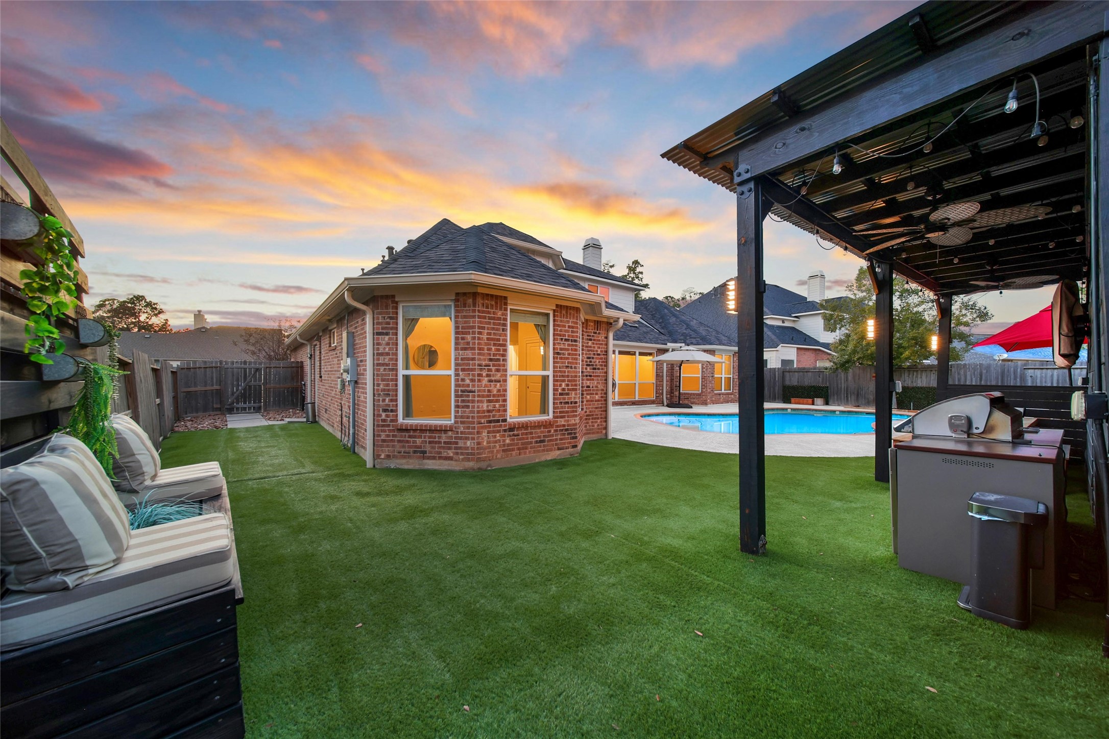 20730 Windrose Bend Drive Spring, TX 77379 - Photo 42 of 45 a view of a backyard with sitting area