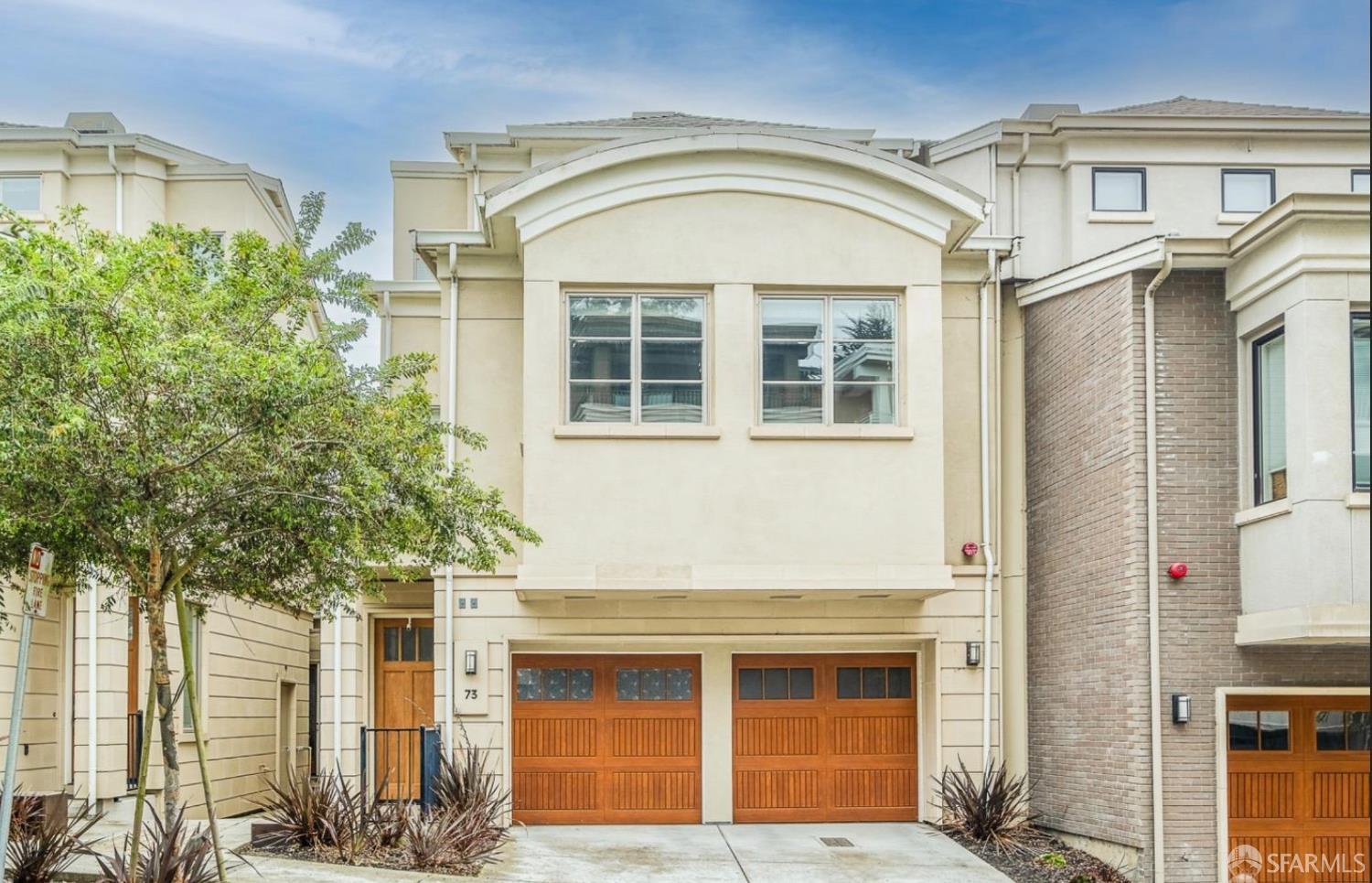 a front view of a house