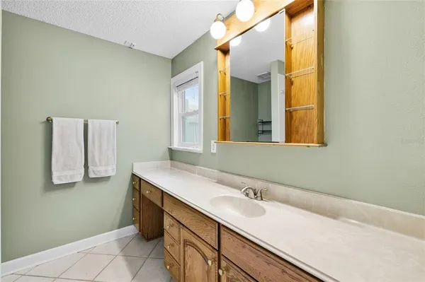 a bathroom with a glass shower