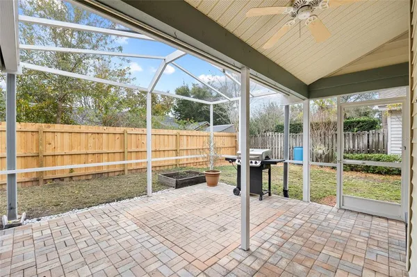 a view of a entryway door front of house