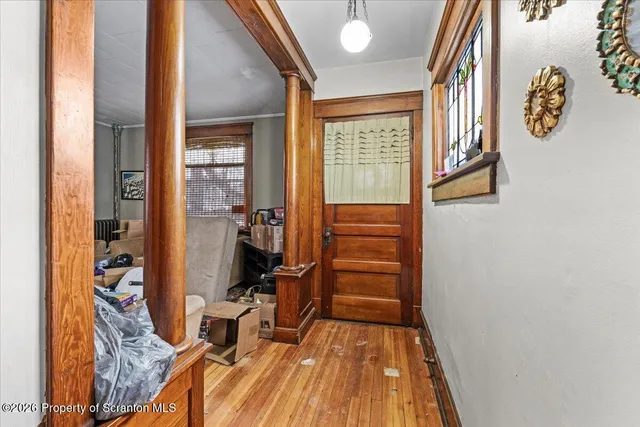view of room with wooden floor