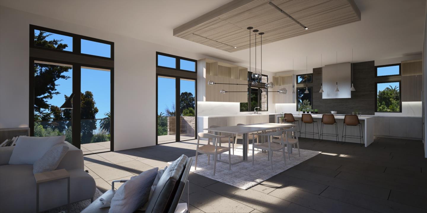 75 New Place Road Hillsborough, CA 94010 - Photo 3 of 9 a living room with furniture and a chandelier