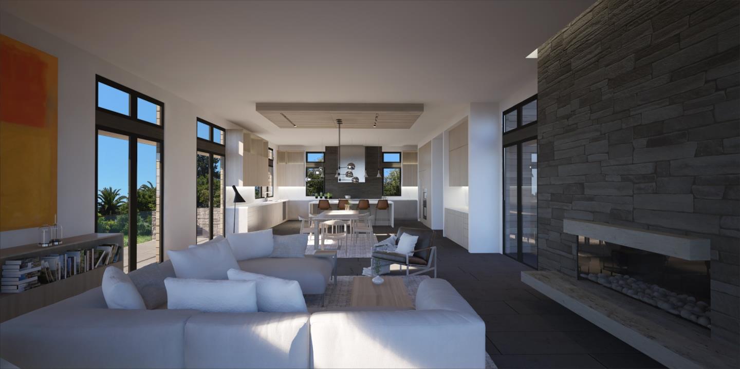 75 New Place Road Hillsborough, CA 94010 - Photo 5 of 9 a living room with furniture and a fireplace