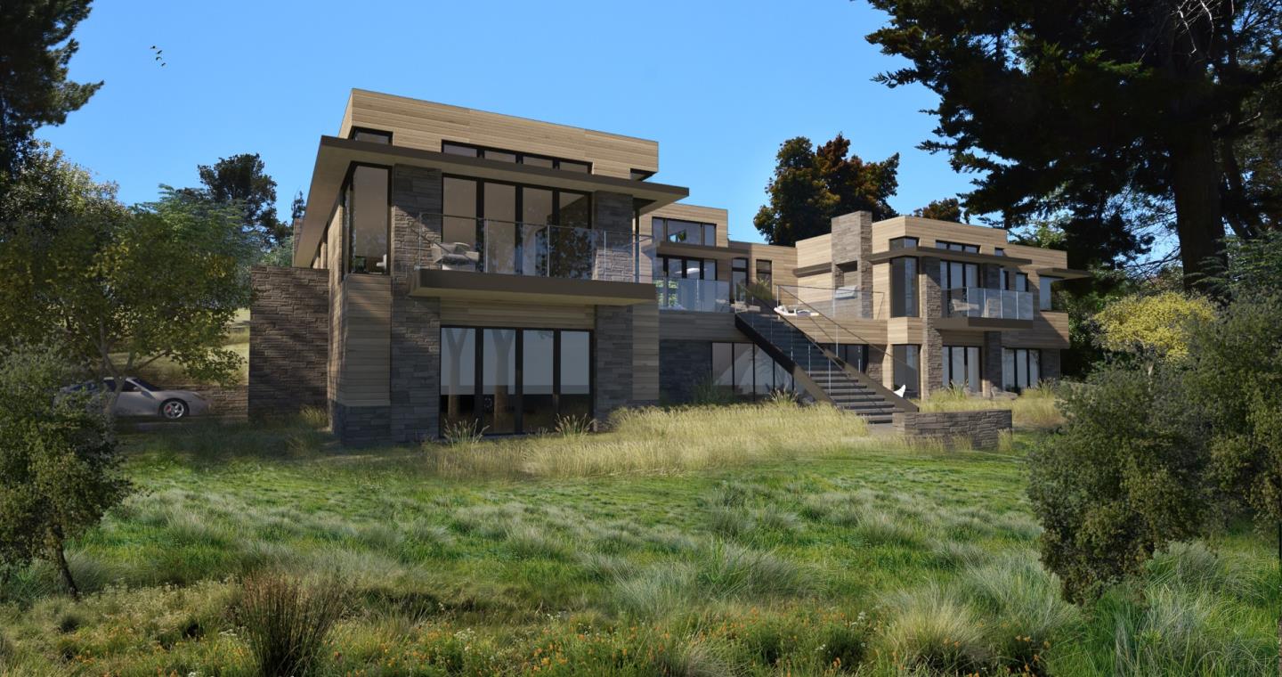 75 New Place Road Hillsborough, CA 94010 - Photo 7 of 9 a view of a house with a small yard and large trees